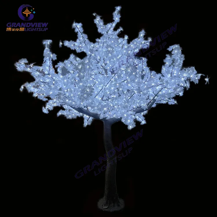 artificial tree with lights indoor