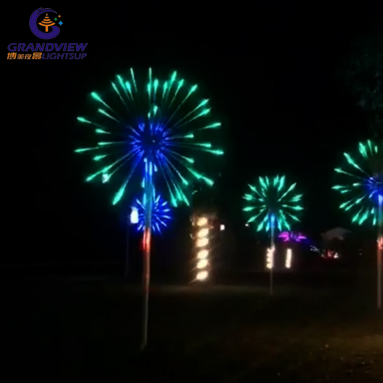 Led Wedding Fireworks Lights For Outdoor Landscape