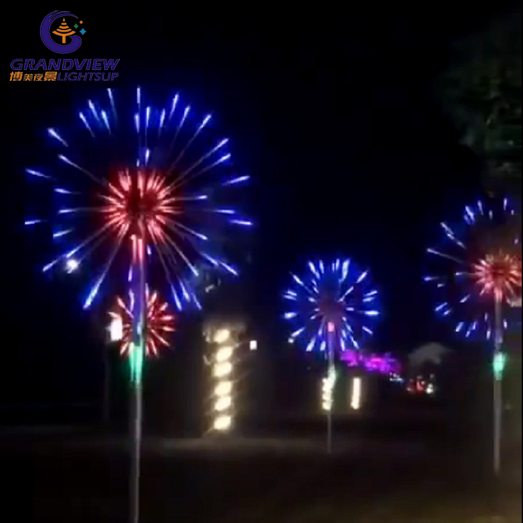 Dekoratives LED-Feuerwerk RGB-Weihnachtslicht für den Außenbereich