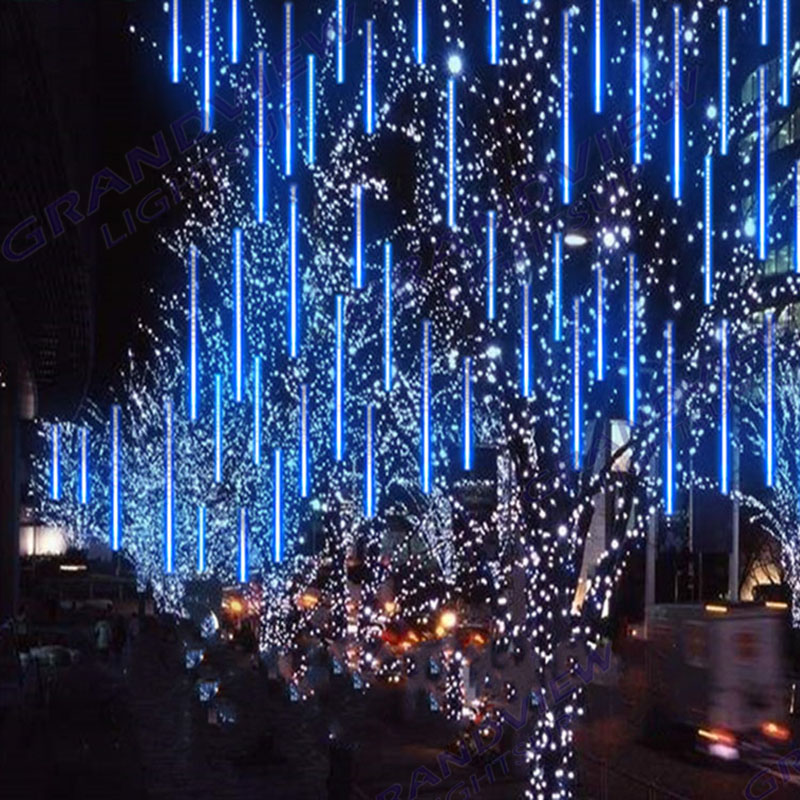 Lumière de douche de météores à LED pour la décoration d'arbre