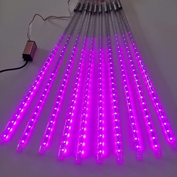 led meteor shower rain lights