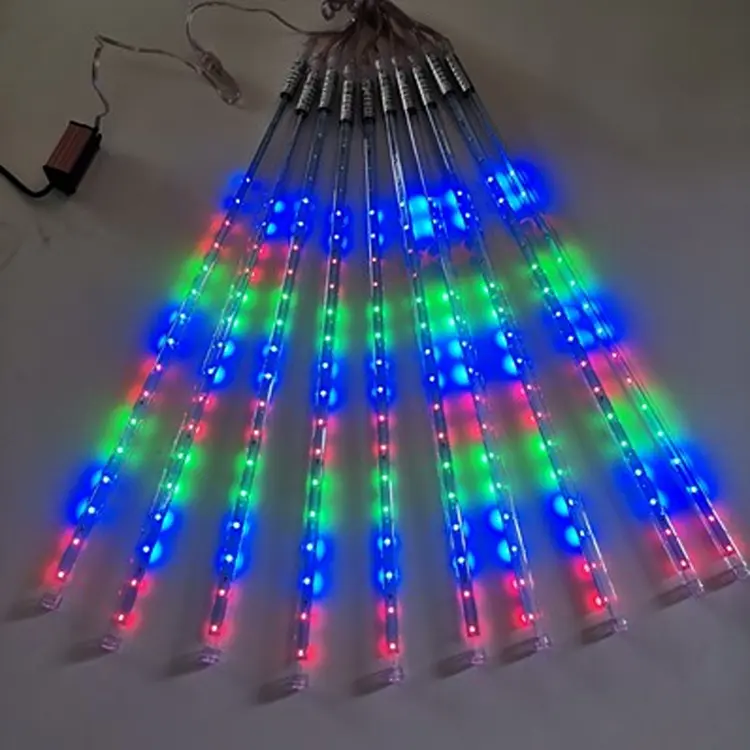 LED Meteor Tüpü Duş Yağmur Dize 30CM Saçağı Işık