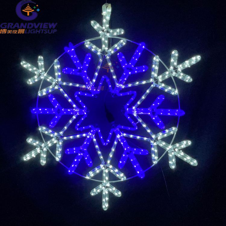 Lampu Motif Kepingan Salji LED Untuk Hiasan Krismas