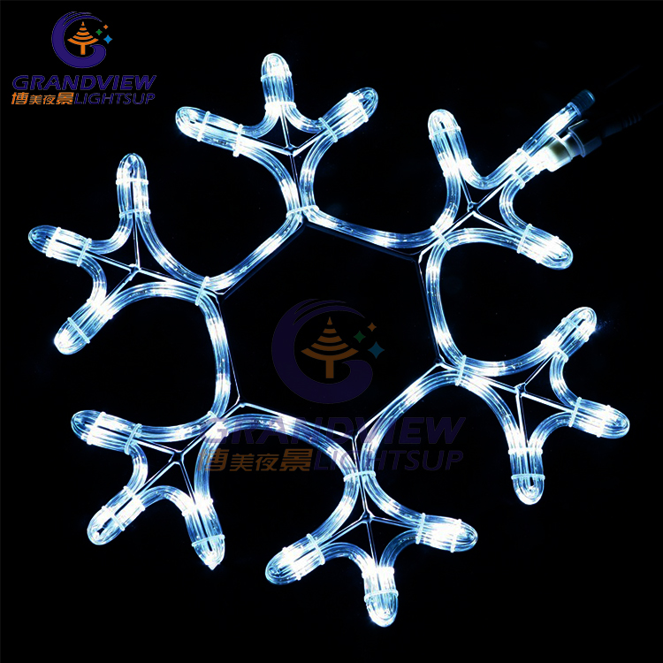 Outdoor Xmas 3D Snowflake LED Christmas Motif Lights