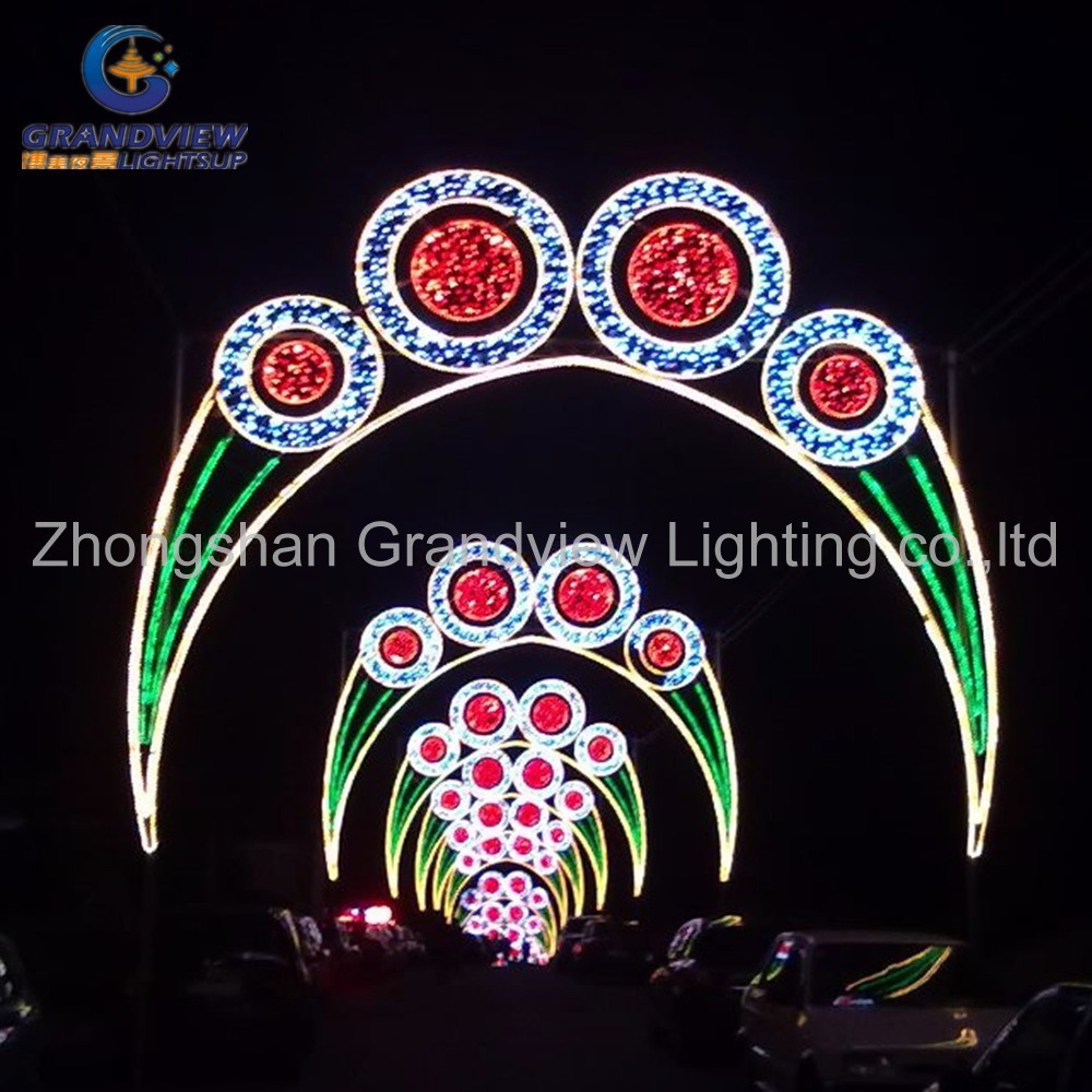 Lampu Jalan Led Motif Cross Dekorasi Natal