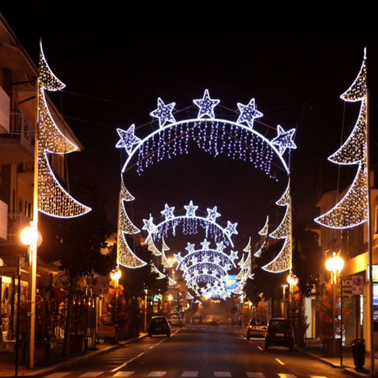 Kerstversiering Led-motief Kruisstraatverlichting