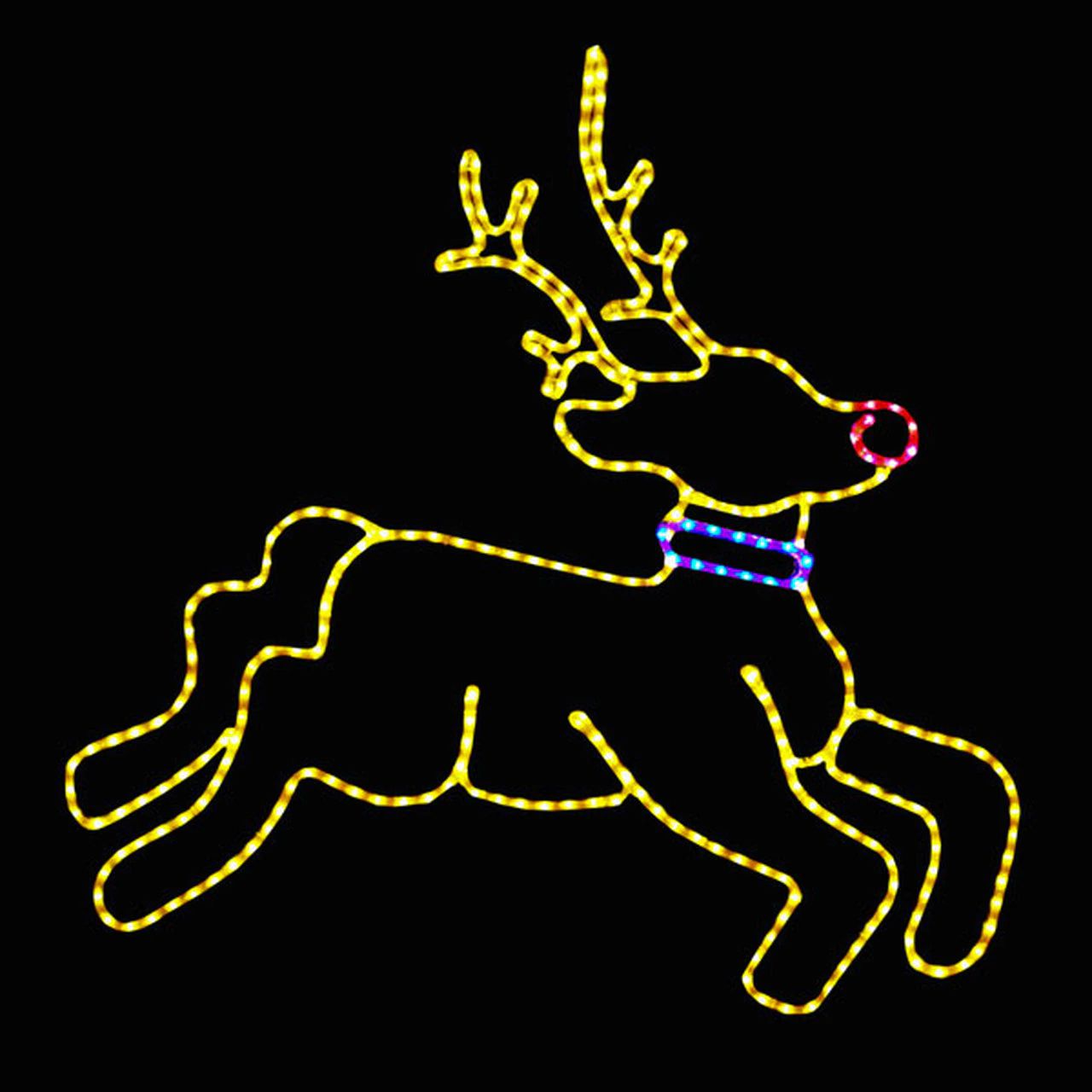 Animal Large Christmas Light 2D Reindeer Motif