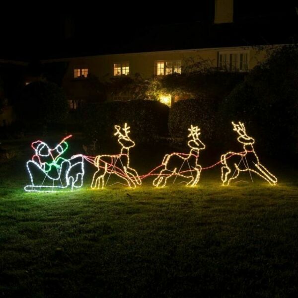 Animal Large Christmas Light 2D Reindeer Motif