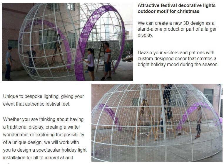 3D Giant Ball Christmas Light