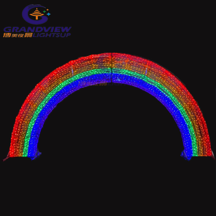 大型圣诞节节日户外 3D 图案灯，适用于方形装饰