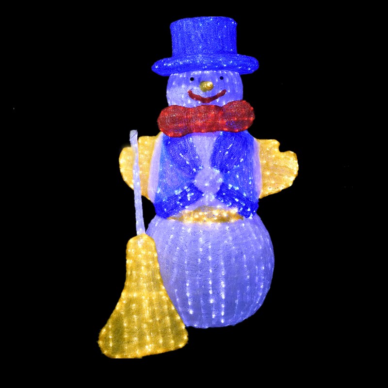 LED Snowman Motiv Jul Skulptur Ljus