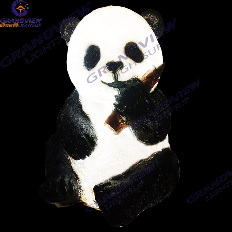 Garden Led Motif Lights Decoration Fiberglass Animal Sculpture