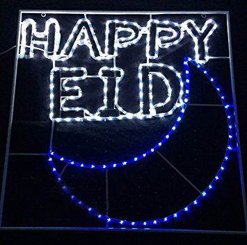 Festival musulmano Ramadan Eid Mubarak Decorazione Luce a led