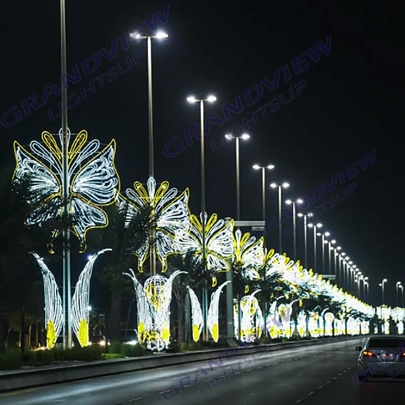 Ramadan Eid Mubarak LED Motivo Palo luminoso per la decorazione musulmana