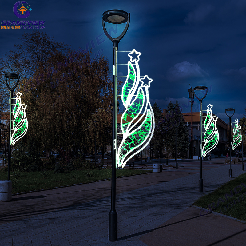 Ramadan Led Motif Pole Light For Muslim Decoration