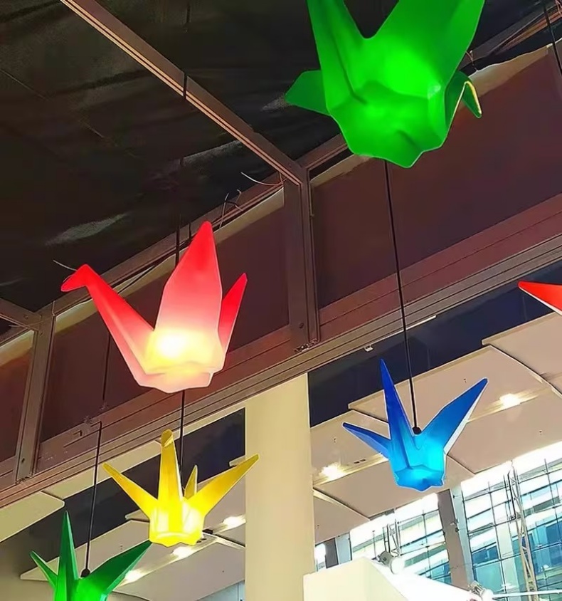 Thousand paper crane LED colorful flashing lights