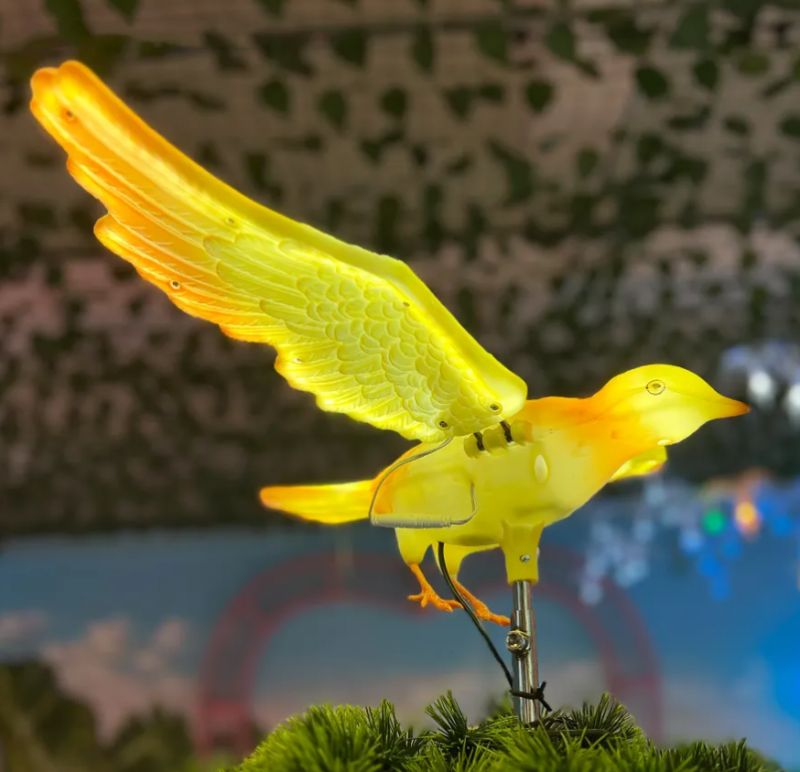 Lumières décoratives dynamiques de statues d'artisanat d'oiseaux