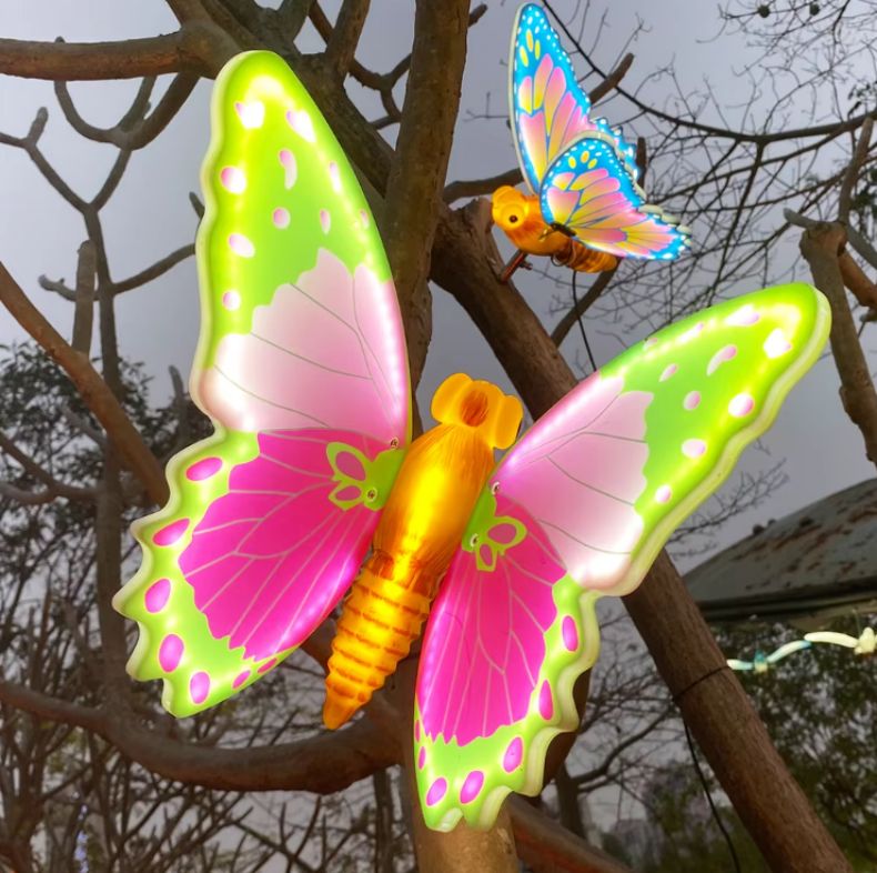 3d LED Butterfly purple na gumagalaw na wing lights