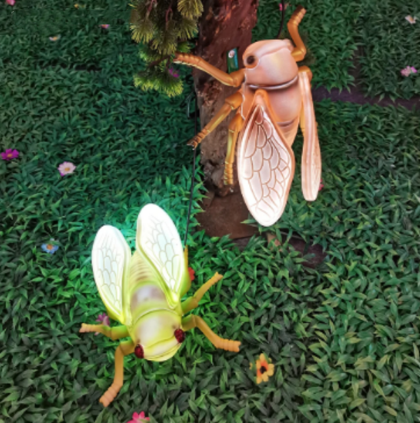 Mga panlabas na insekto cicada Led garden lighting decoration