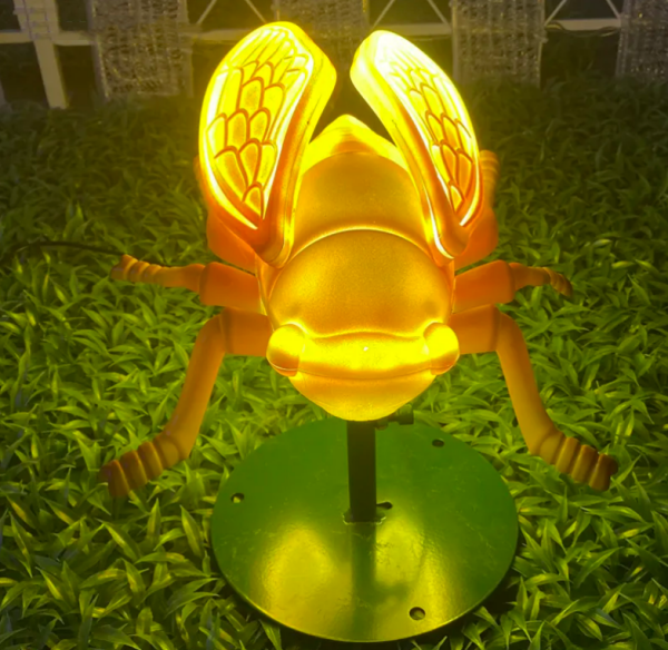 Décoration d'éclairage de jardin Led cigale d'insectes d'extérieur