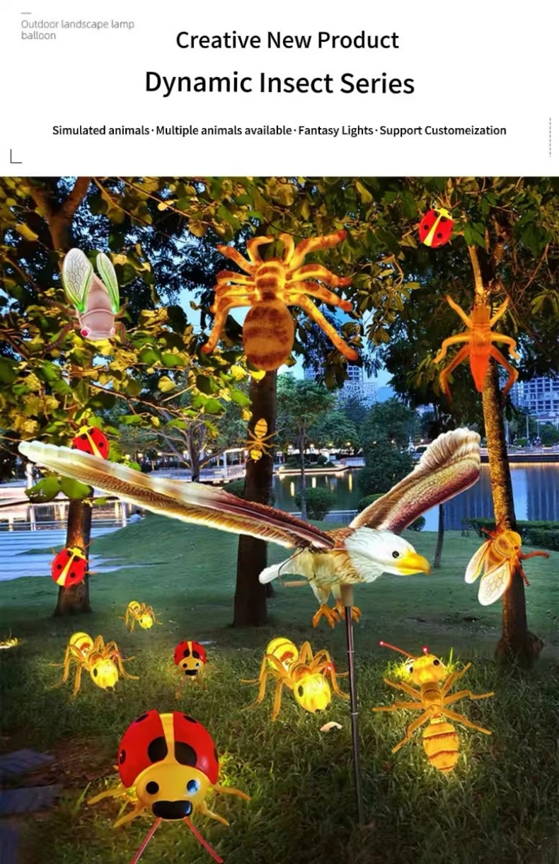 Dynamic bee statue light