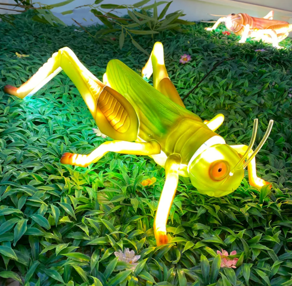 LED outdoor insect moth grasshopper decoration