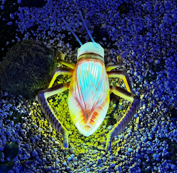 導かれた クリケット 光る昆虫 装飾