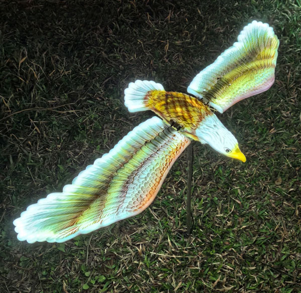 LED eagle garden statues landscape light