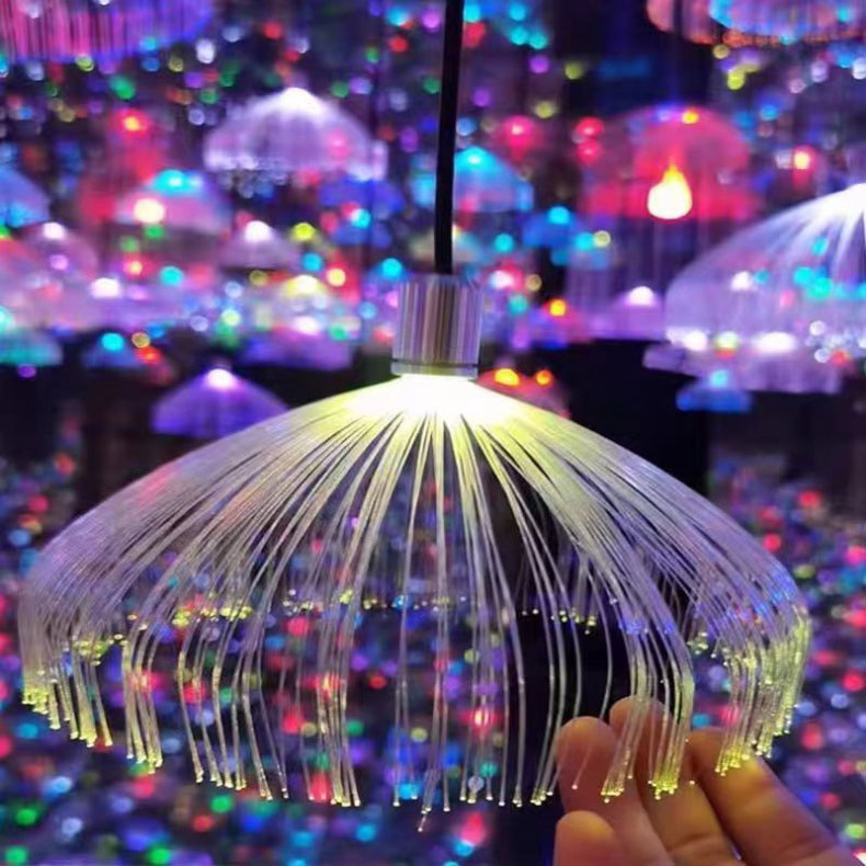 RGB Colorful Jellyfish Led Fiber Optic Light