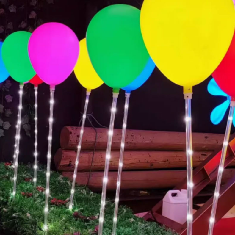 LED blinkendes buntes Ballonlicht