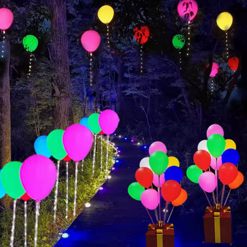 LED blinkendes buntes Ballonlicht