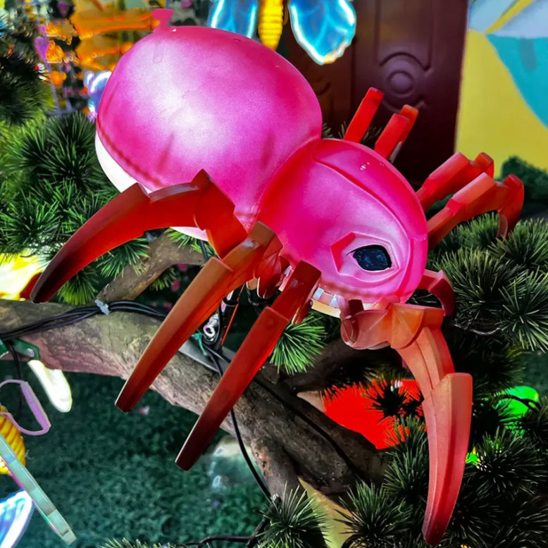 LED 3D Spinne Halloween Gartenleuchte