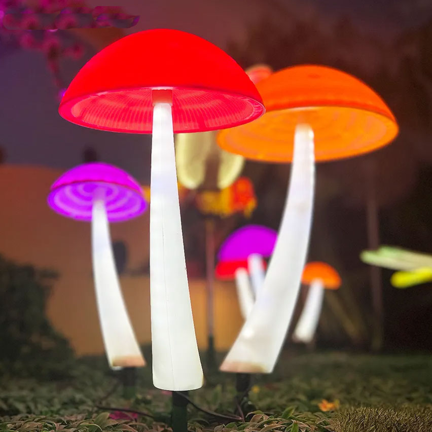 Outdoor path mushroom shaped decorative lights