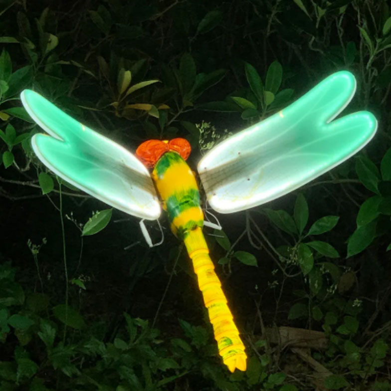 Dynamische Libellen-Fliegen-LED-Außenleuchten mit 3D-Motiv