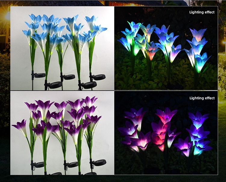 solar lily lights