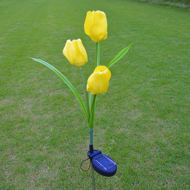 Panlabas na solar powered tulip garden lights