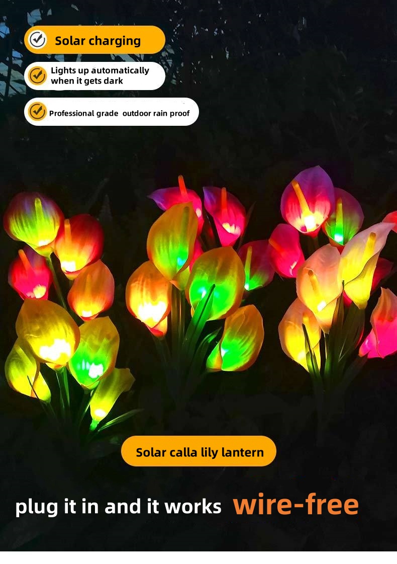 solar calla lily