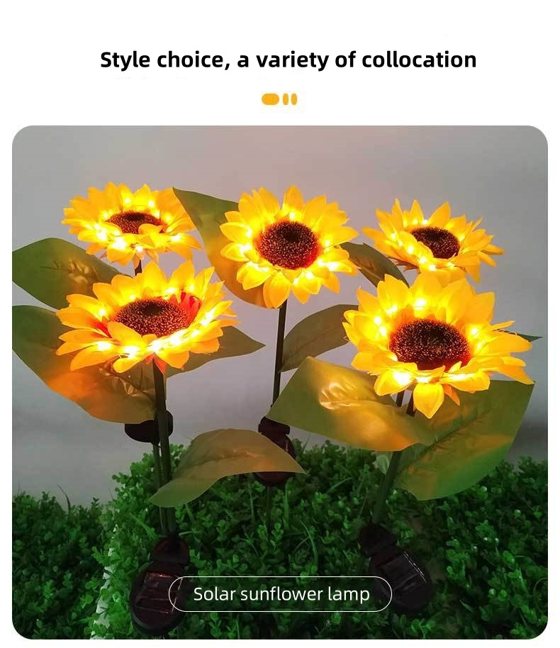 solar powered flower lights