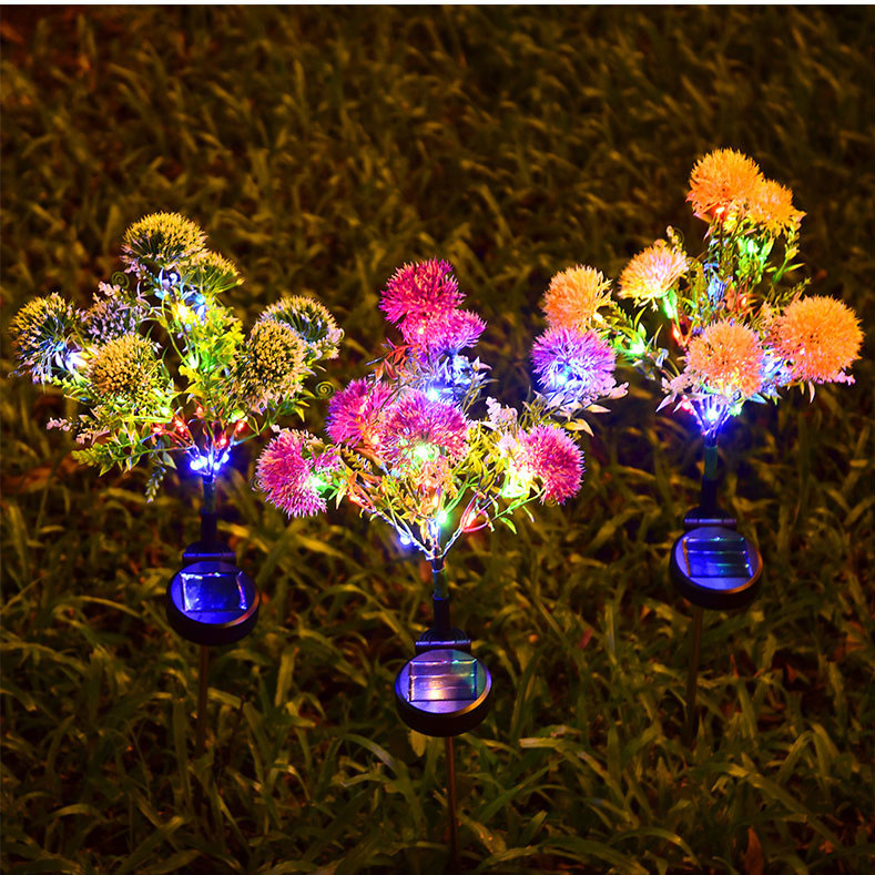 Luci solari decorative da giardino a forma di cipollotto