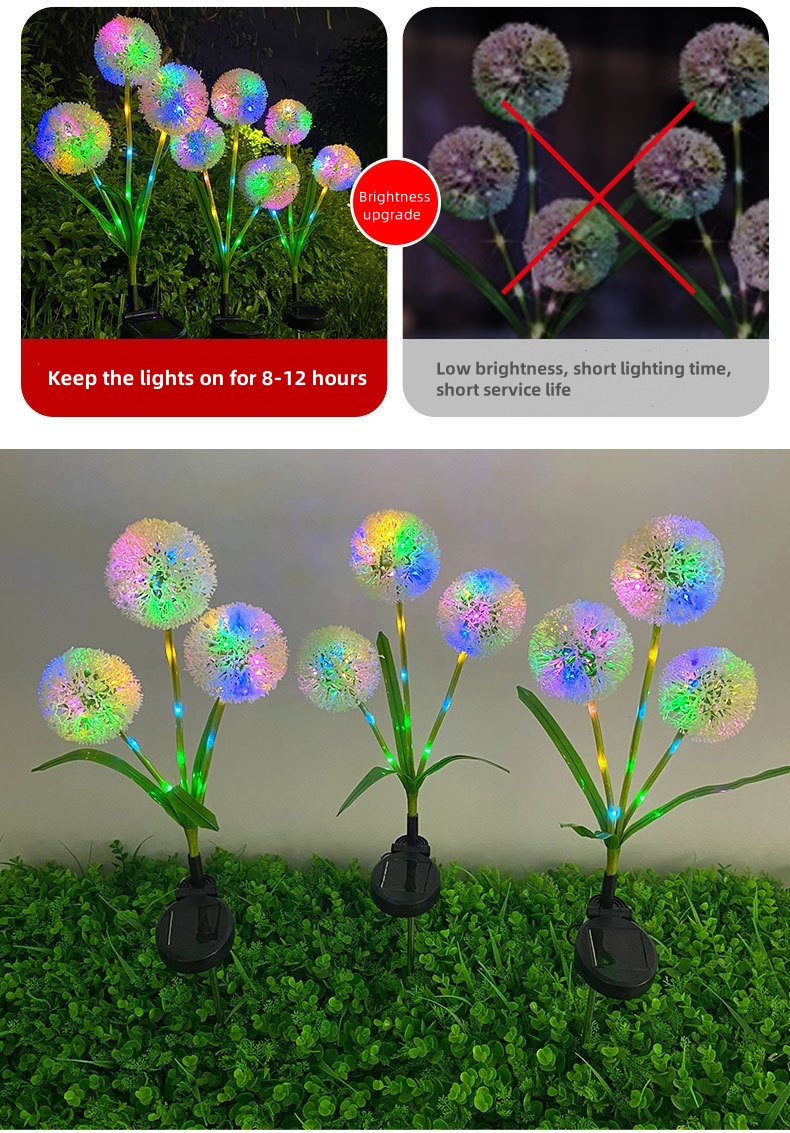 solar light artificial flowers