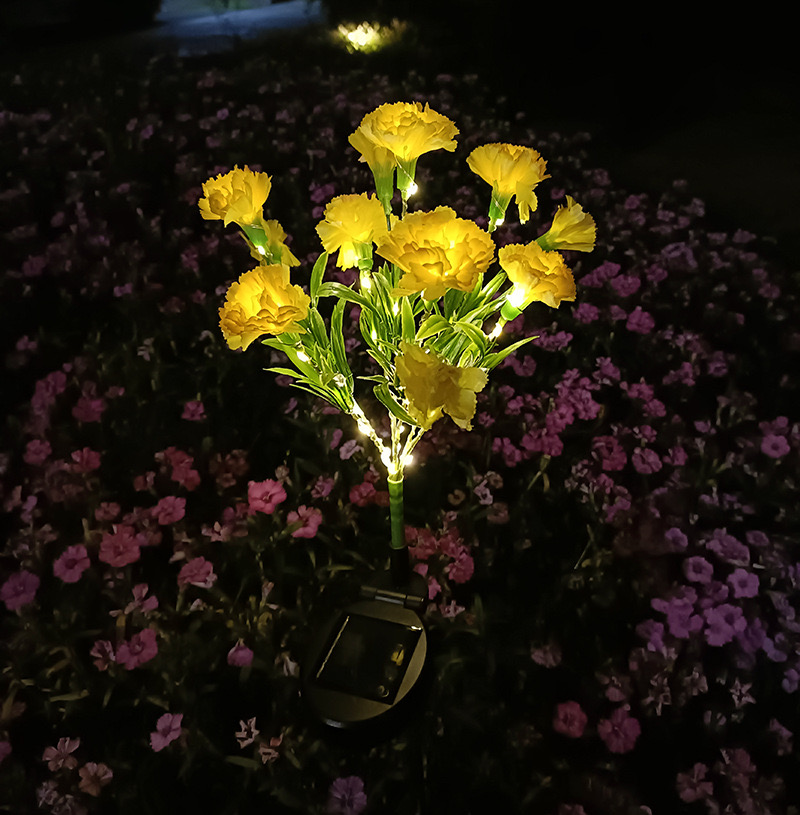 solar flower path lights