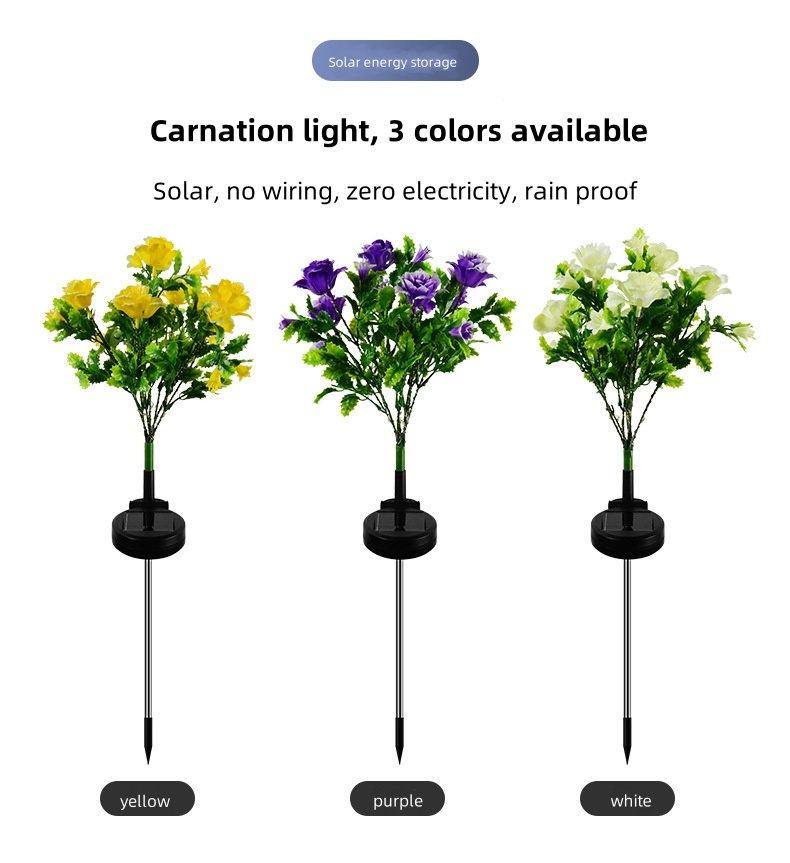 solar flower path lights