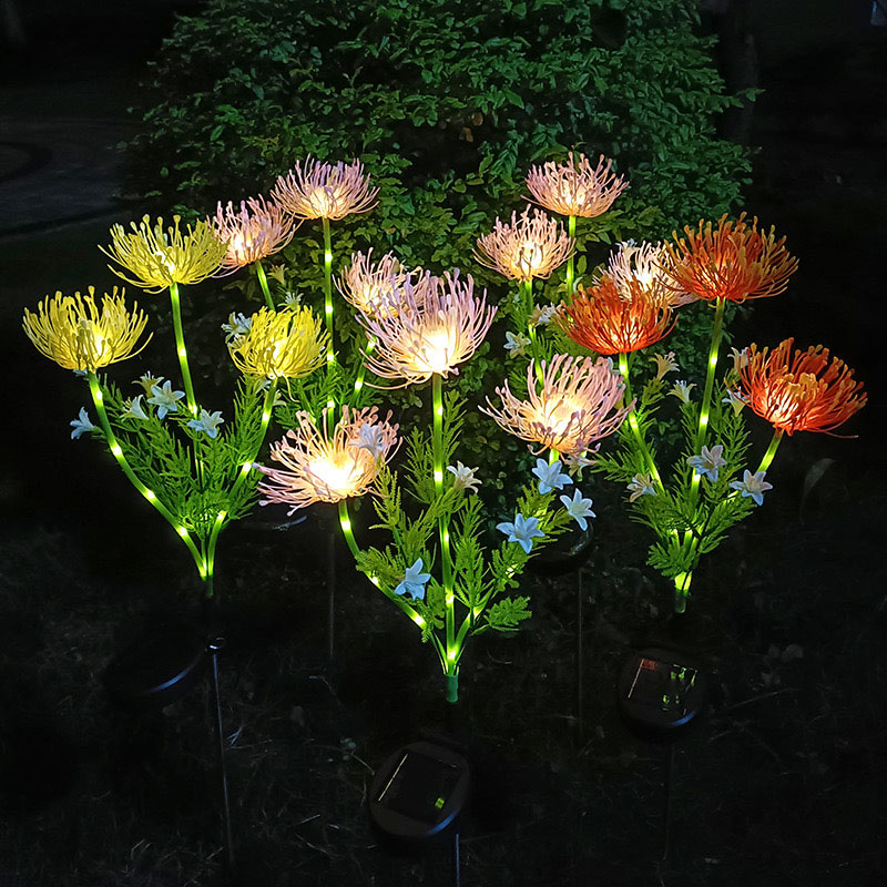 outdoor solar flower