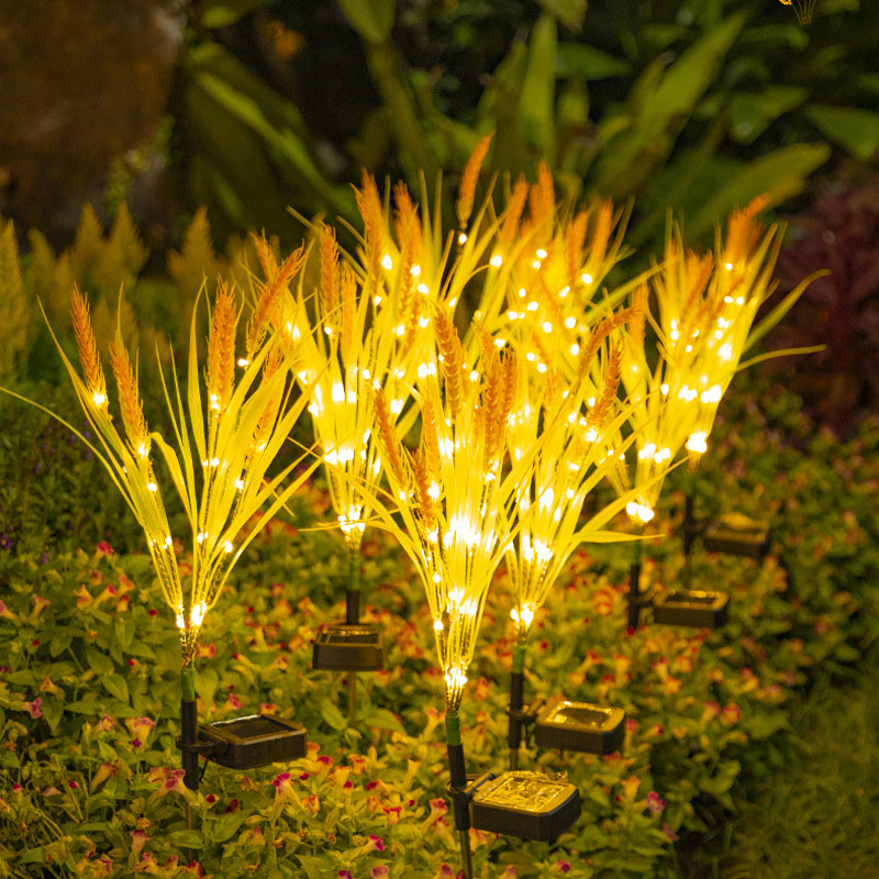 Künstliches Weizenlicht im Solar-LED-Garten