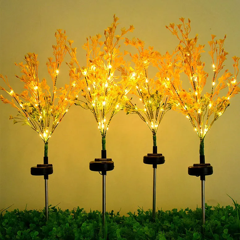 Lampada solare esterna in plastica a forma di fiore di cole