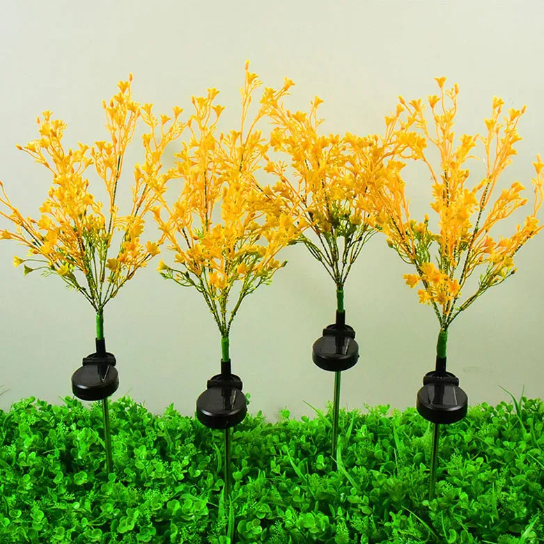 Lampada solare esterna in plastica a forma di fiore di cole