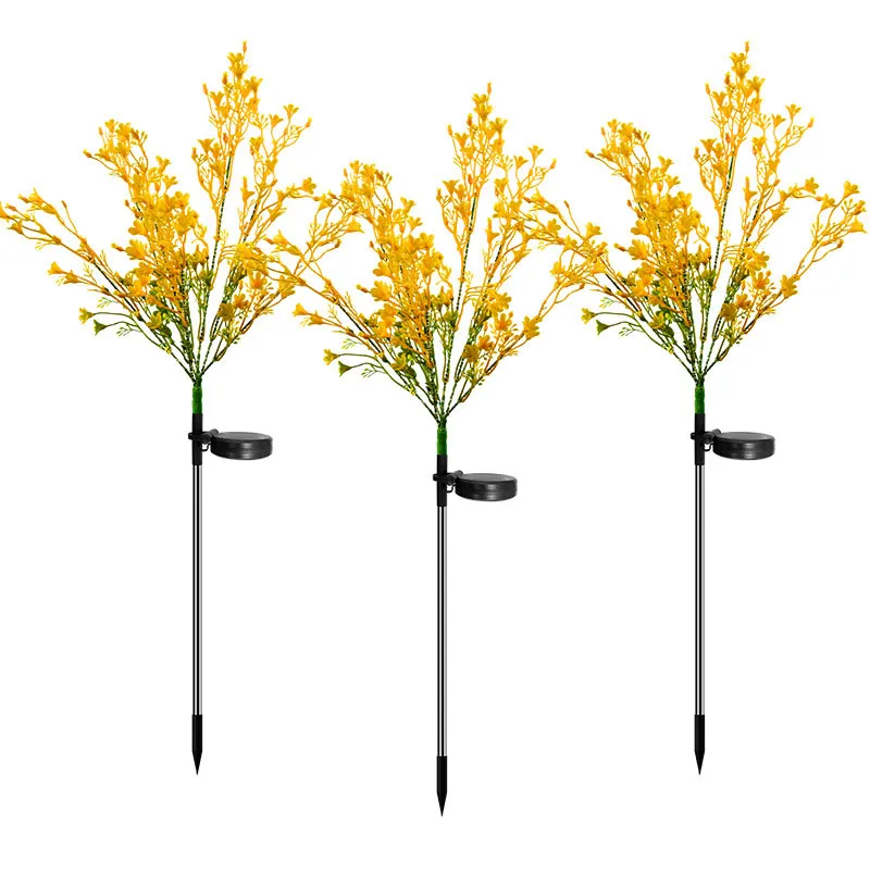Lampada solare esterna in plastica a forma di fiore di cole