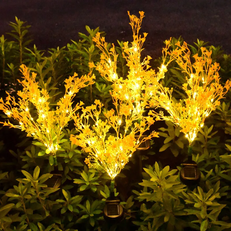 Lampada solare esterna in plastica a forma di fiore di cole