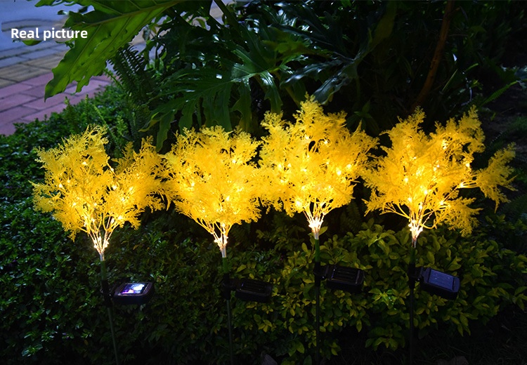 Solar Cypress Leaves Lights