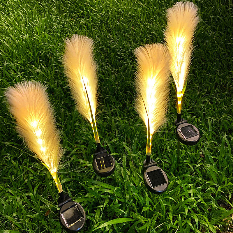 Solar garden decoration outdoor reed lights